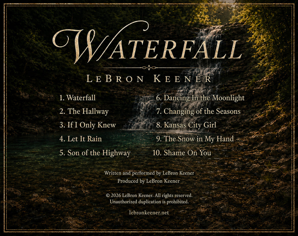 Waterfall, LeBron Keener – Signed Debut Album CD