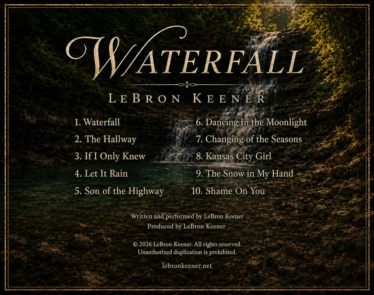 Waterfall, LeBron Keener – Signed Debut Album CD